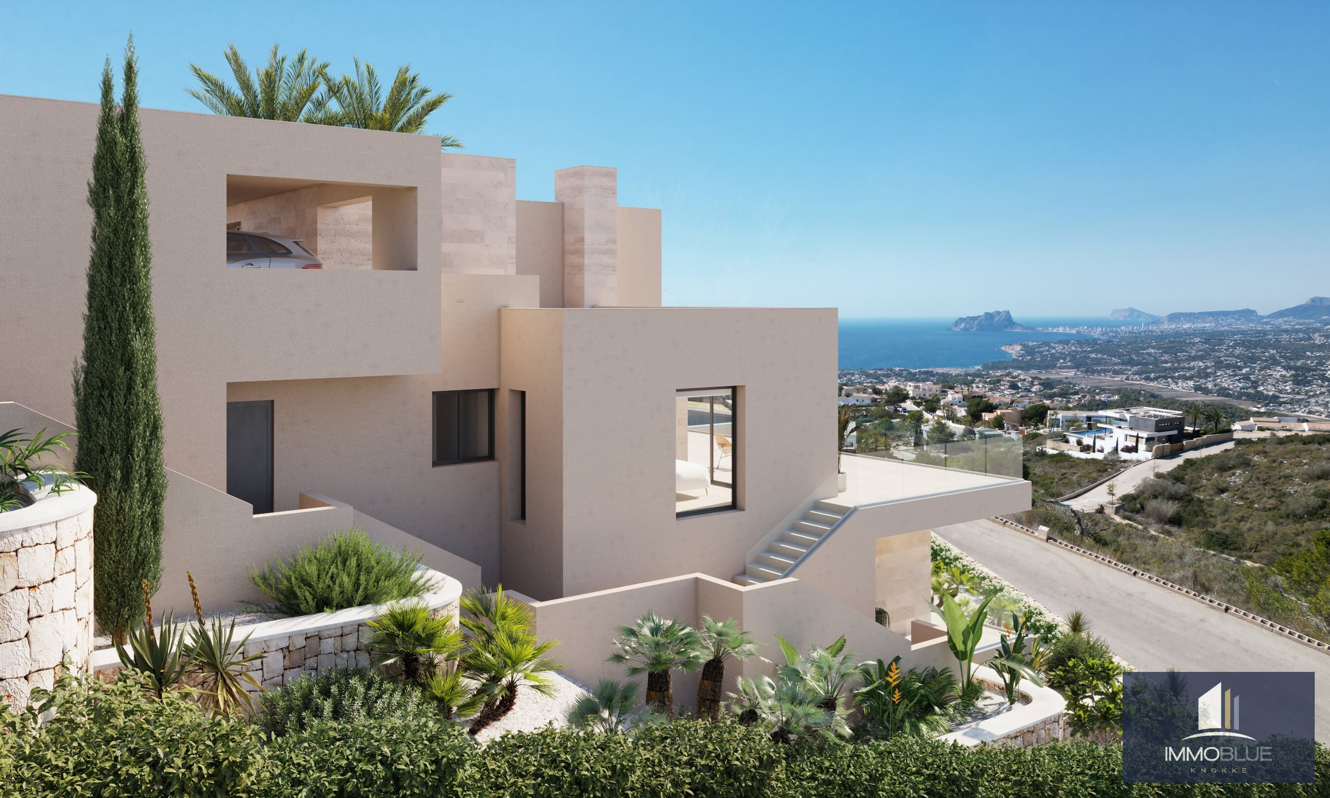 Moderne luxe met spectaculair zeezicht in Cumbre del Sol. 