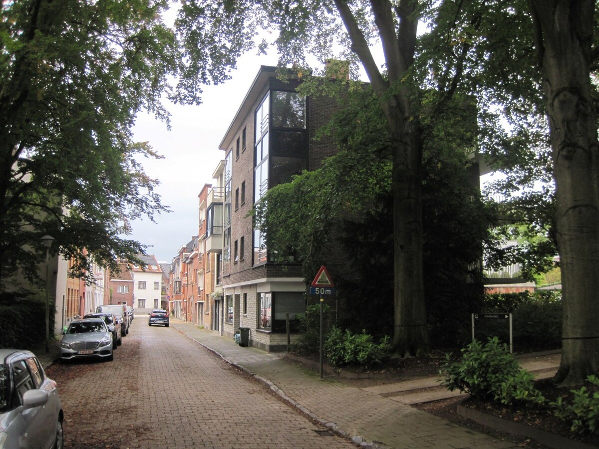 Lichtrijk 2 slaapkamer-appartement nabij de Sterre. 