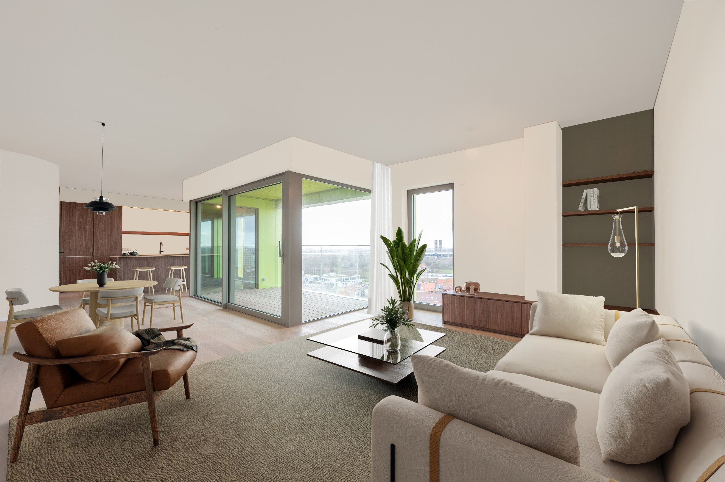 Unieke herverkoop in het Project hoost te Centrum Heist op wandelafstand van de Zeedijk genietend van zijdelings-zeezicht! 