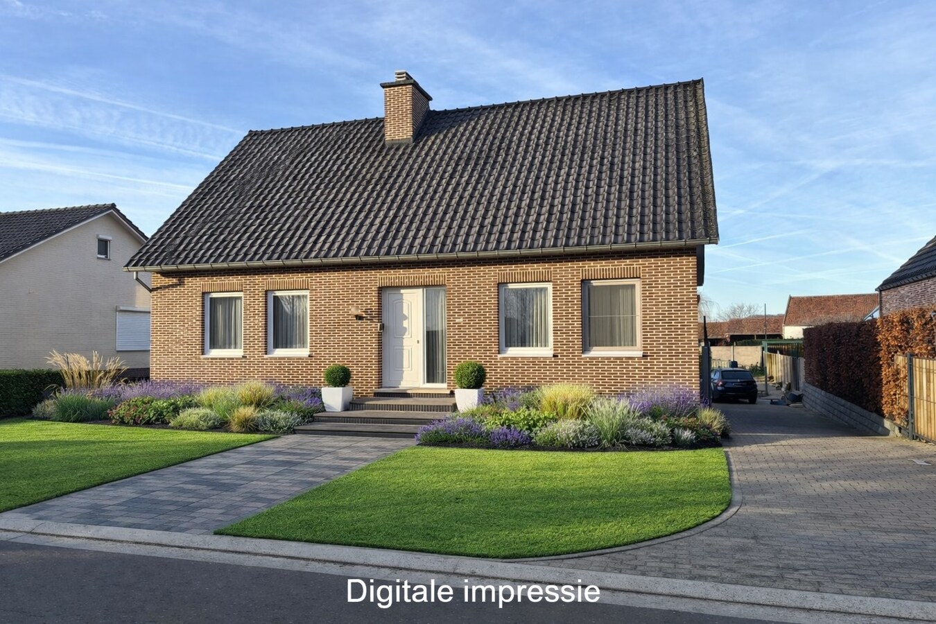 Comfortabele woning met sterke energieprestatie (label A), in landelijk woongebied. 