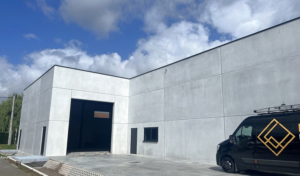 Nieuwbouw magazijn te huur in De Melkerij te Sleidinge