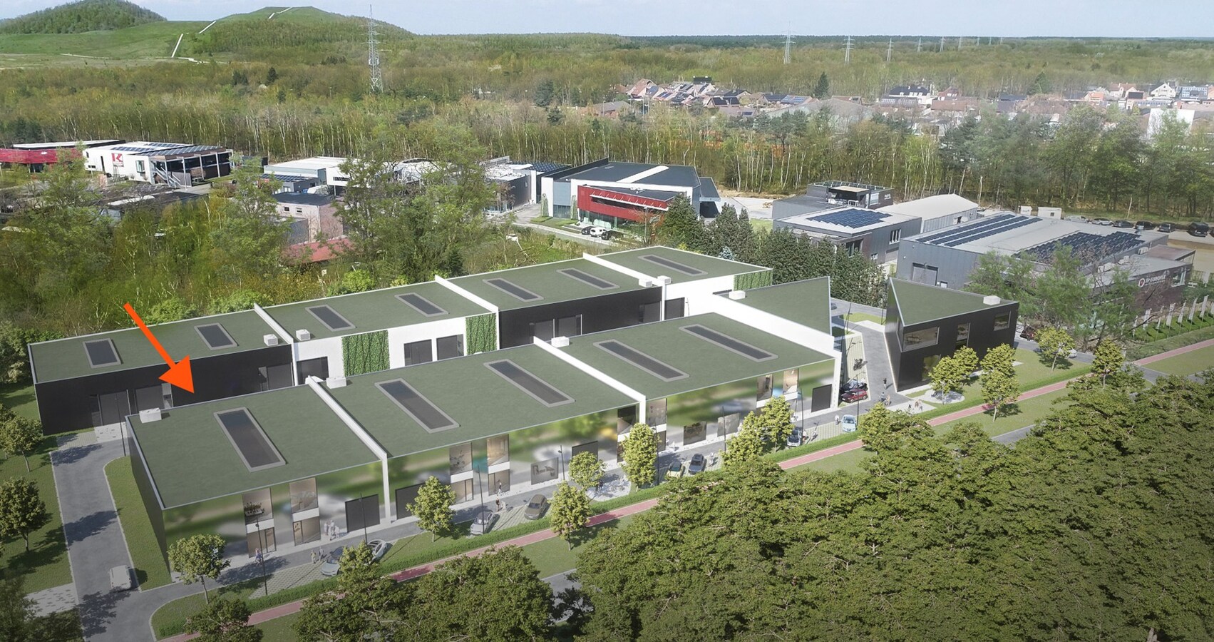 PARK AS: Splinternieuwe KMO-unit van 144 m² met flexibele invulling en professionele uitstraling. 