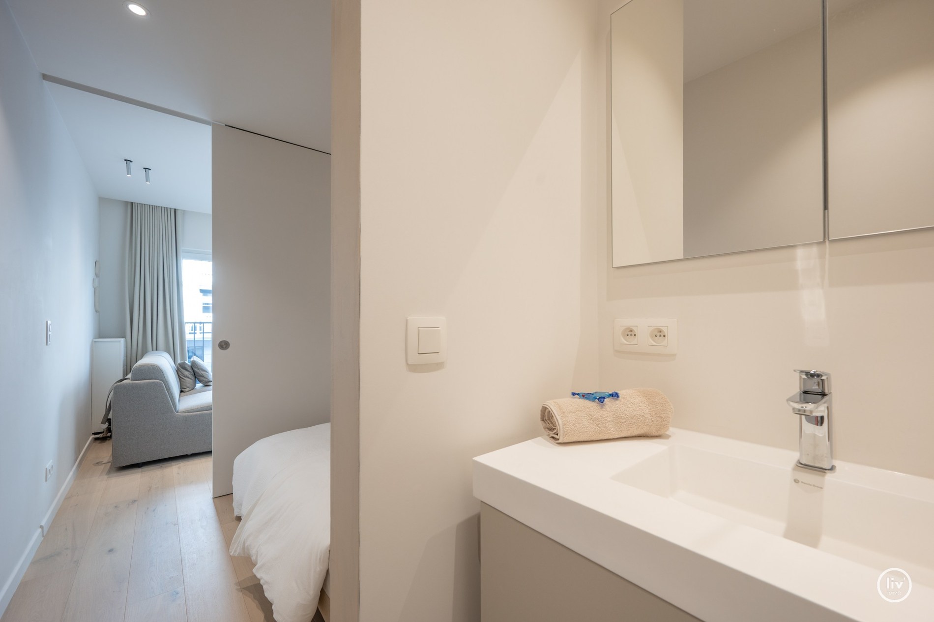 Aangenaam 1-kamer appartement met terras op een topligging in de Van bunnenlaan te Knokke ( renovatie 2026) 