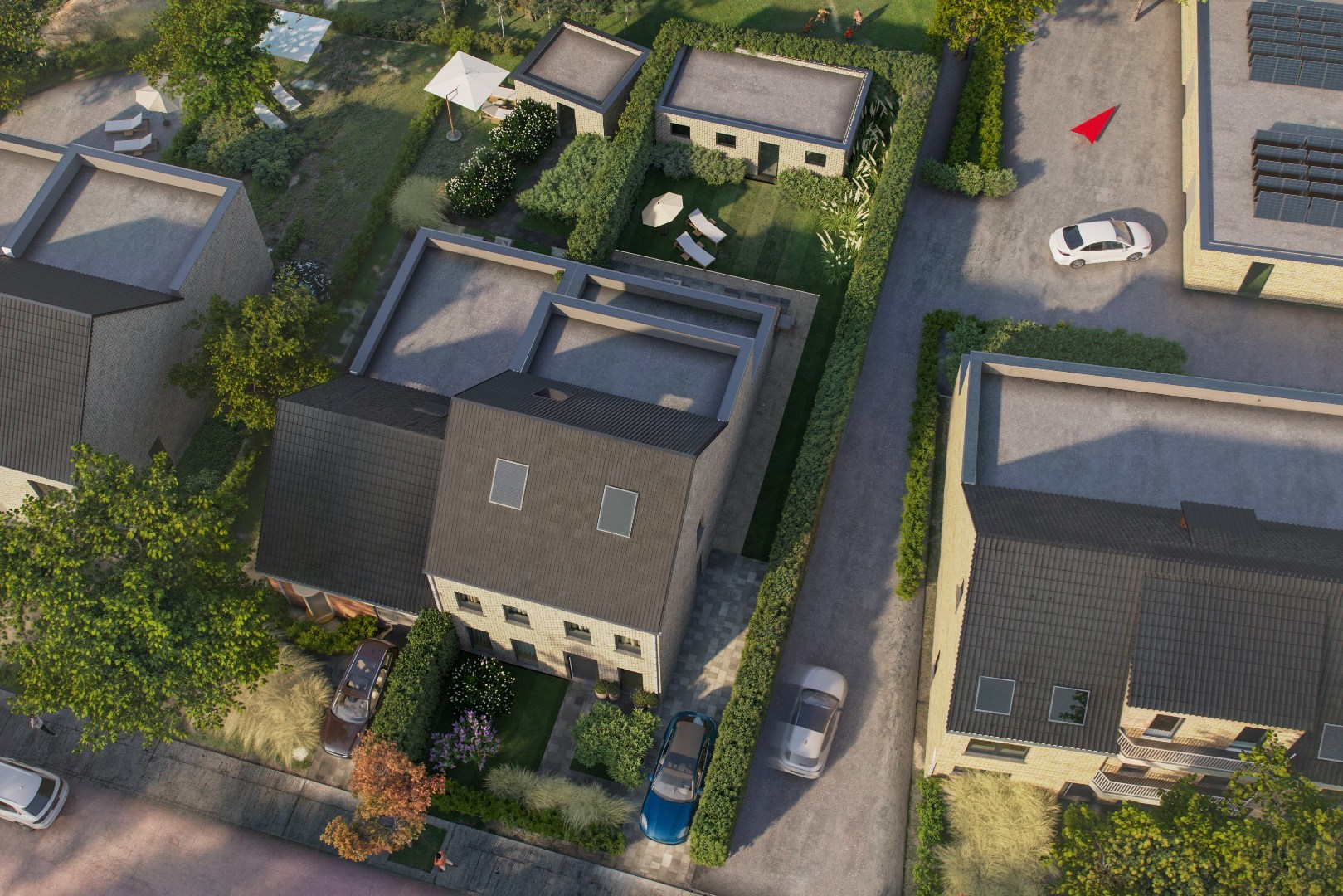 Bouwgrond halfopen bebouwing 4a30ca 