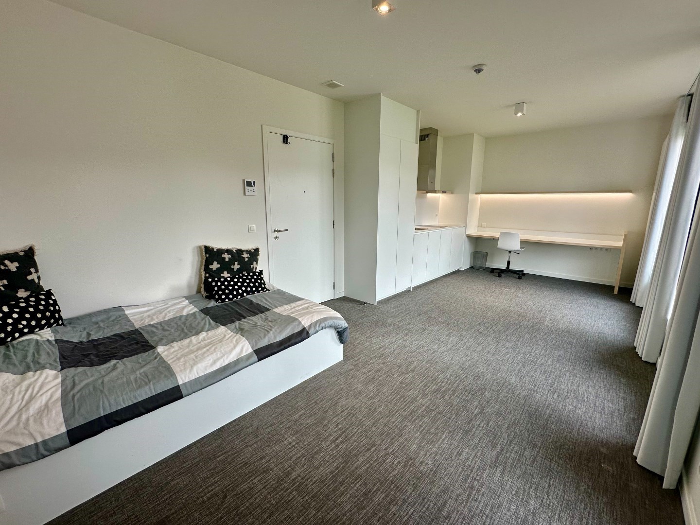 Moderne studentenstudio in Leuven, zeer goed gelegen in recent gebouw (BJ: 2020) 