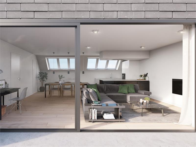 Nieuwbouwapp met eigen tuin 