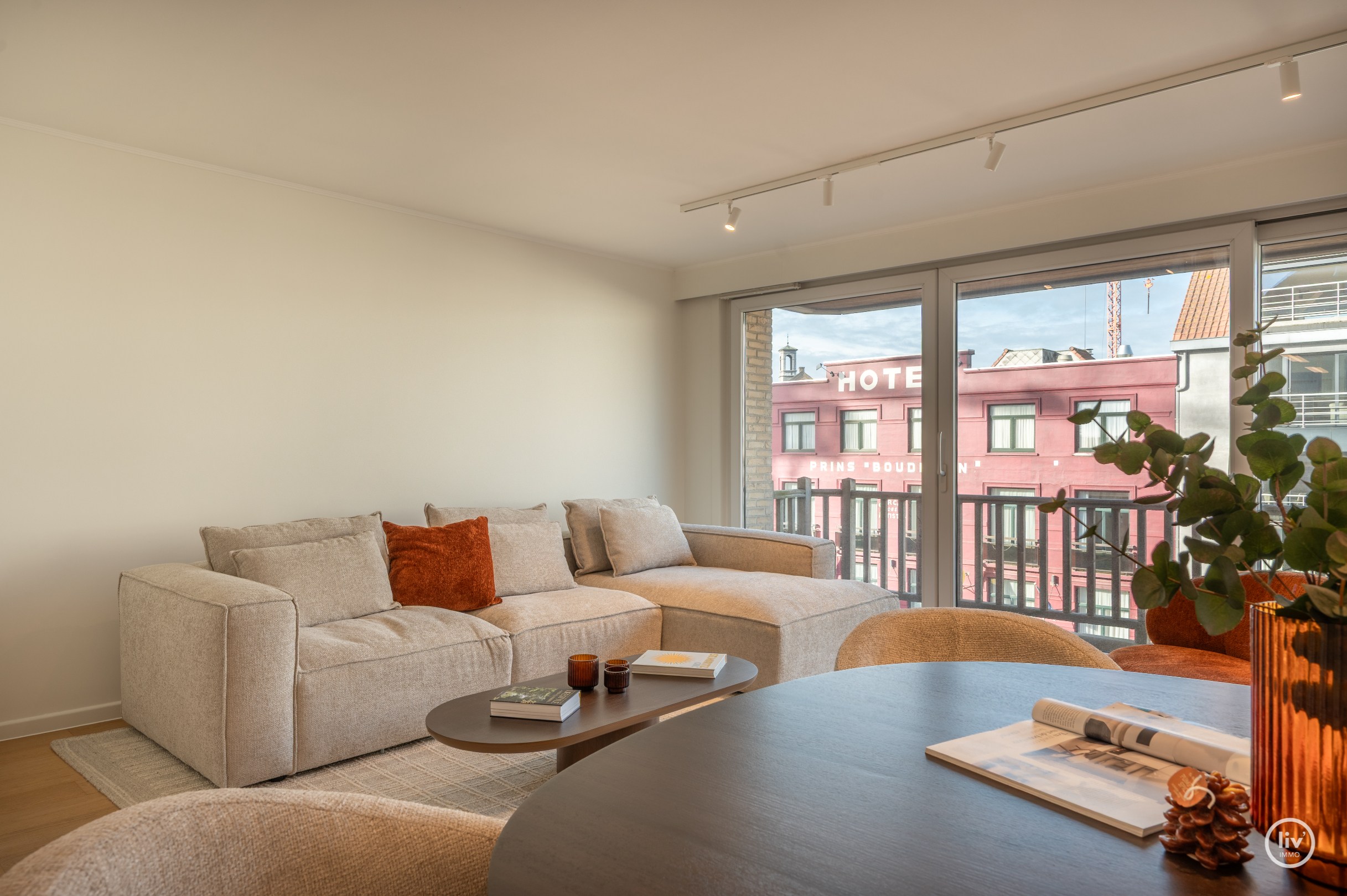 Centraal gelegen 2-kamer appartement met zuidgericht terras op de Lippenslaan. 