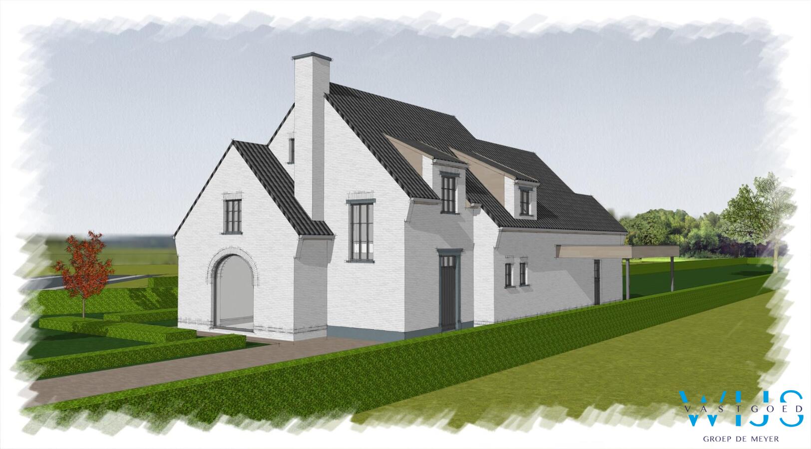 Ruime bouwgrond van 1.998 vierkante te Oosteeklo ! 