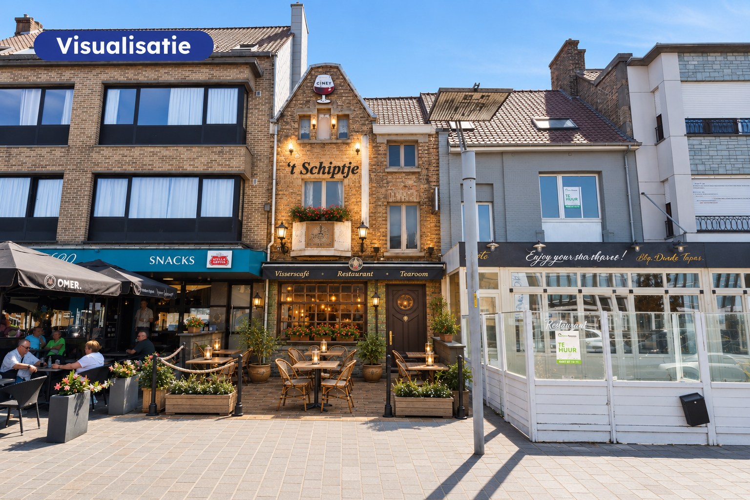 t Schipke – authentiek visserscafé aan de Kaai van Nieuwpoort. 