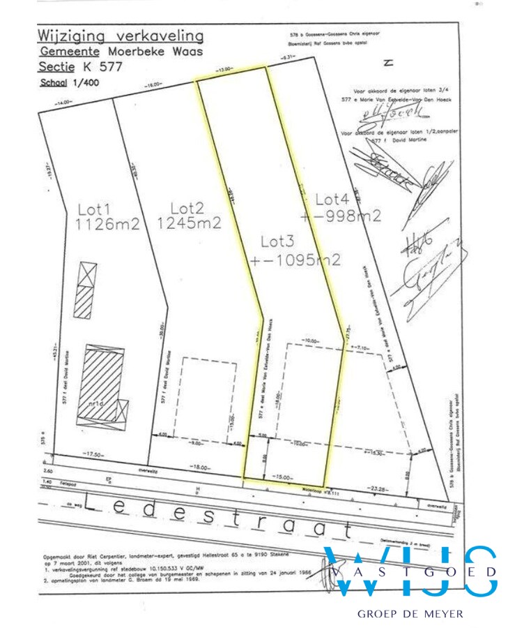 Bouwgrond van 1.129 m2 te koop! 