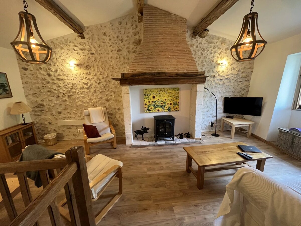 SAINT-MARTIN-DE-RIBERAC - Vakantiewoning met zwembad en 2 gîtes 