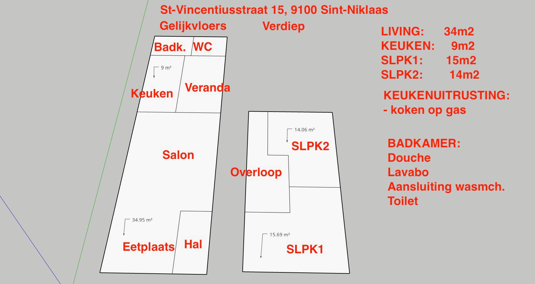 Op te frissen rijwoning 