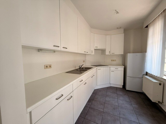 Verzorgd appartement met 1 slaapkamer, terras en lift in het centrum van Maaseik. 