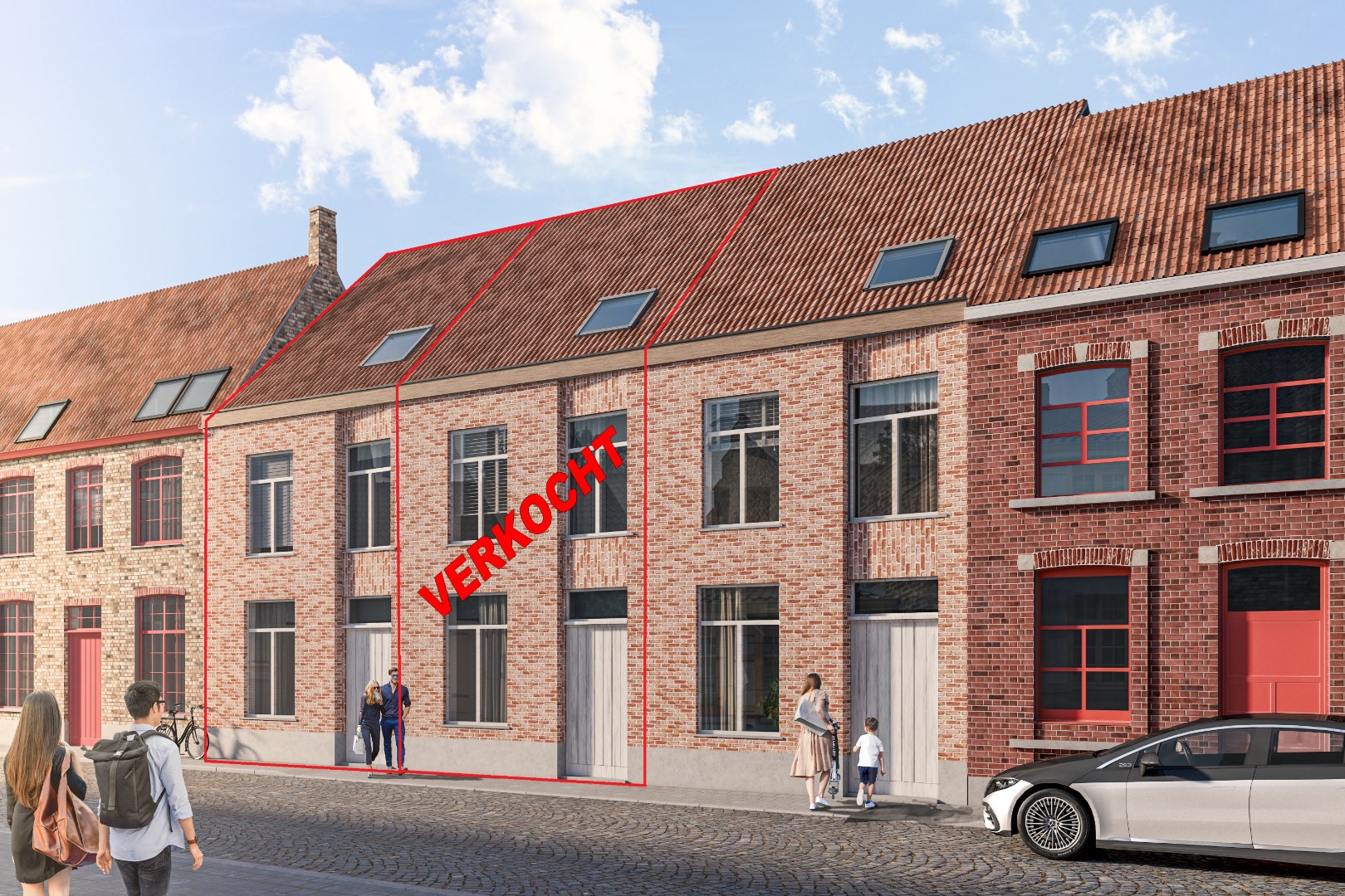 Centraal gelegen nieuwbouw woning centrum Brugge - VKB458 