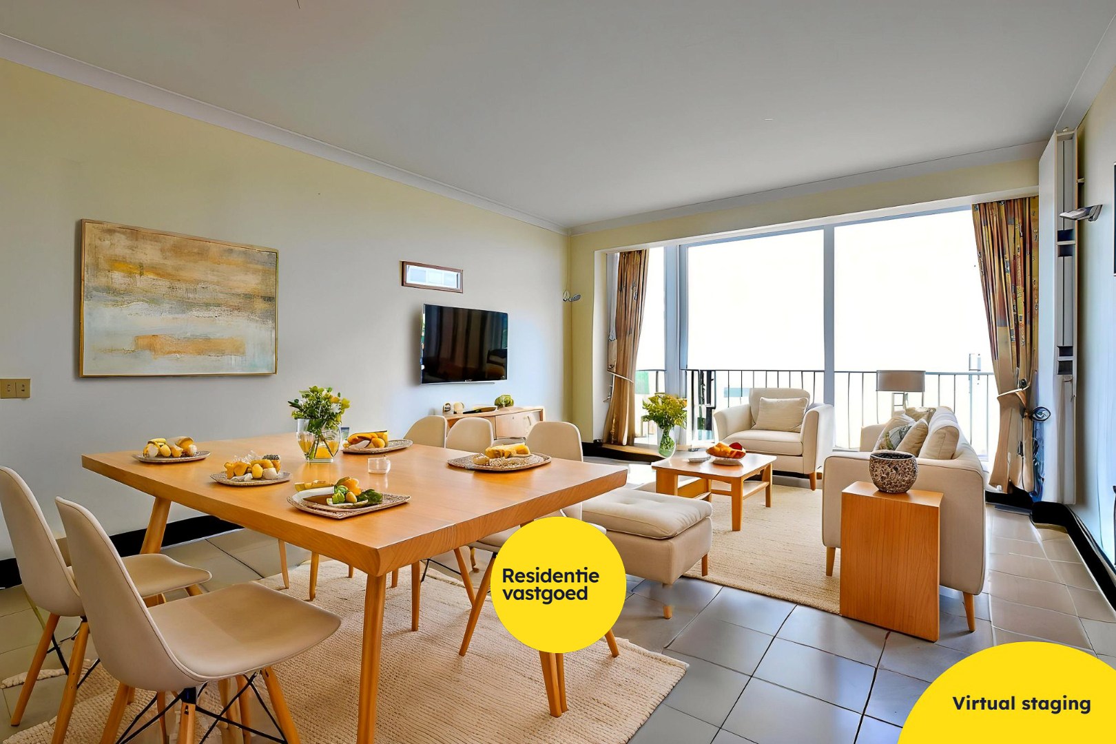 3-slaapkamerappartement (81m²) met ZEEZICHT Te Koksijde-Bad. 