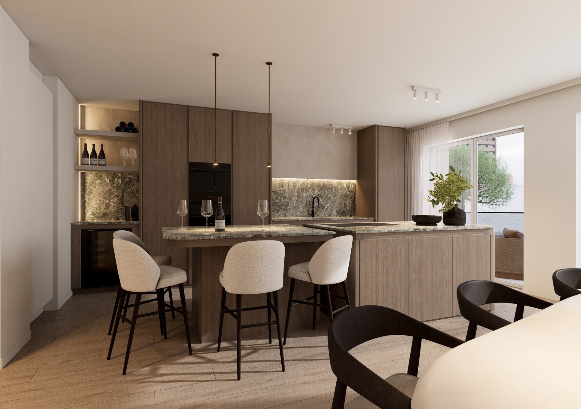 Luxueus renovatieproject voorzien van een duplex met 3 slaapkamers gelegen te Dumortierlaan (2 terrassen!) 