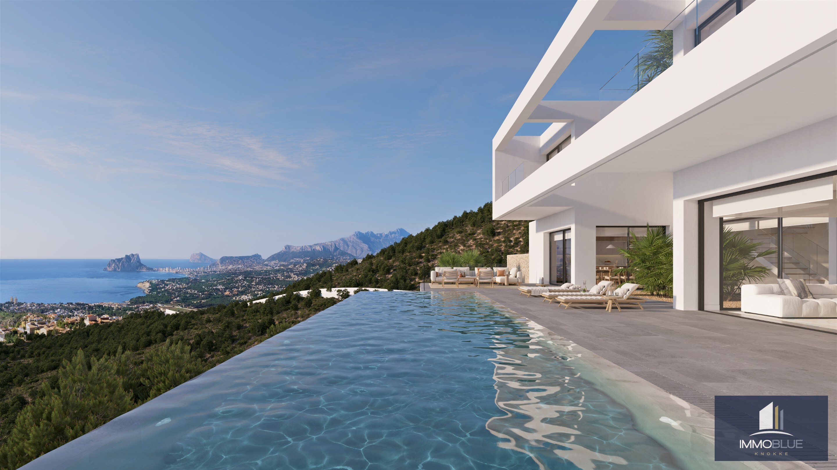 Designvilla in Benissa met infinity pool. 