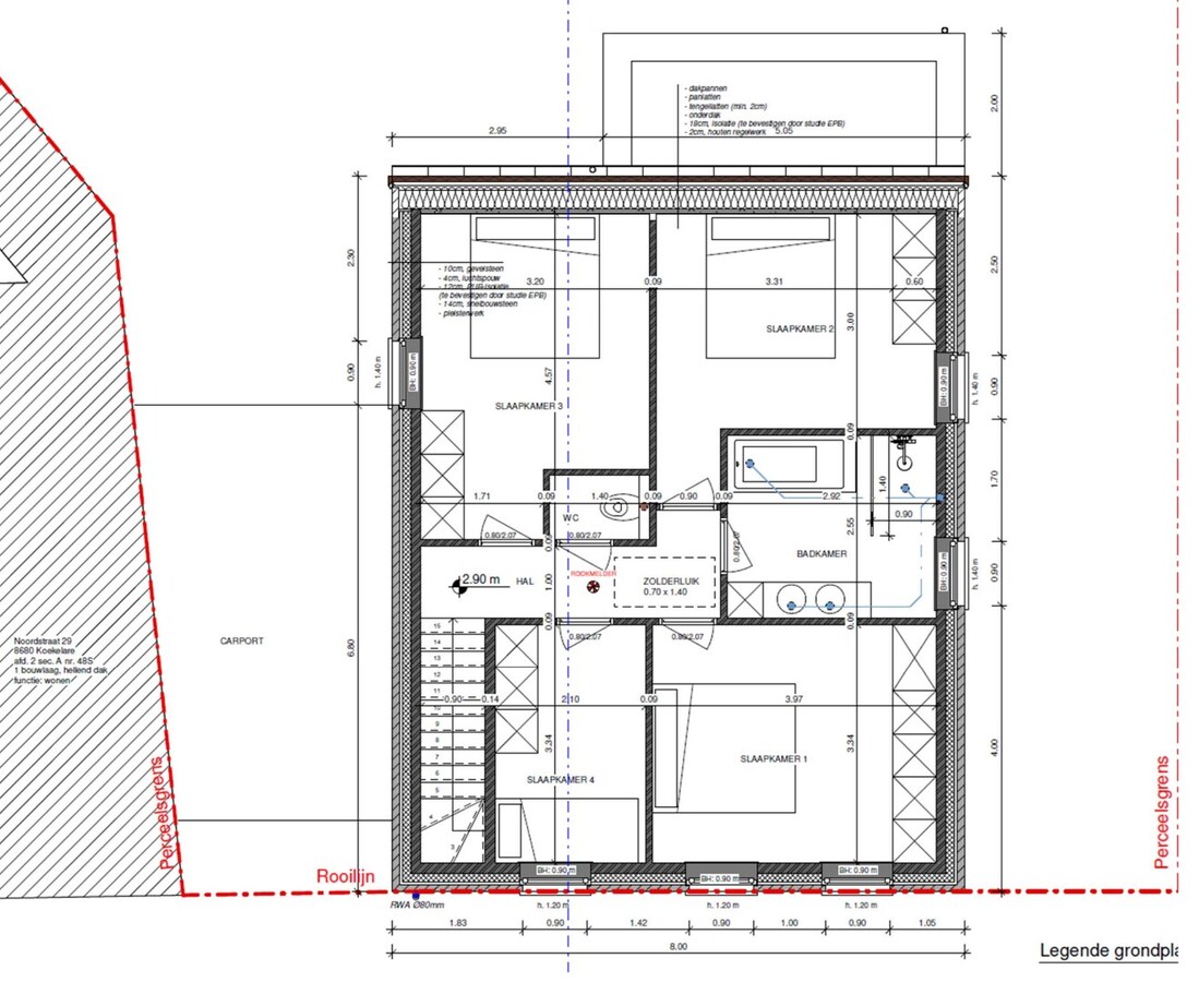 Alleenstaande nieuwbouwwoning met 4 slaapkamers en tuin te Koekelare 