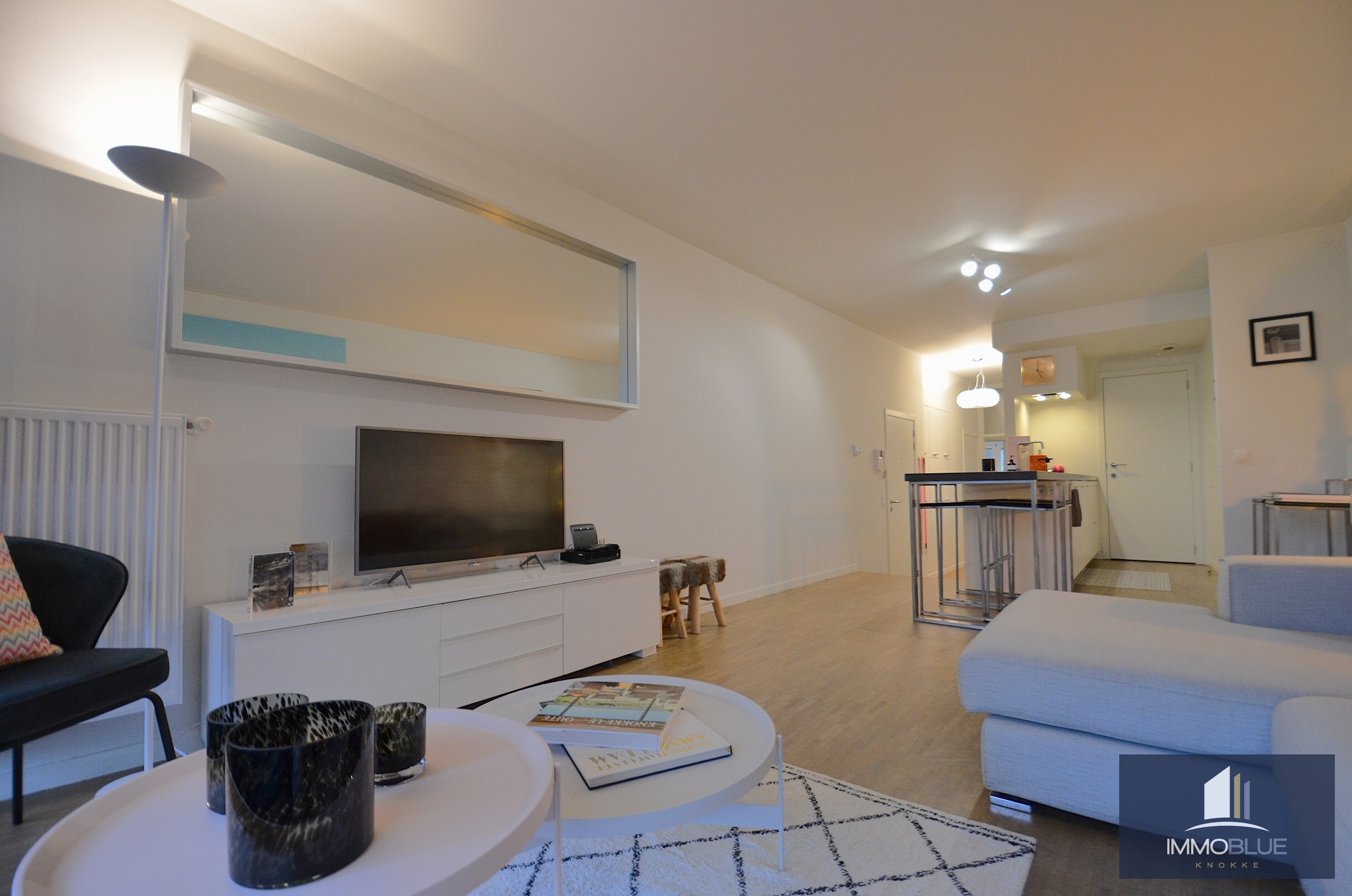 Appartement avec jardin situé au calme, à proximité de l’Avenue du Zoute. 