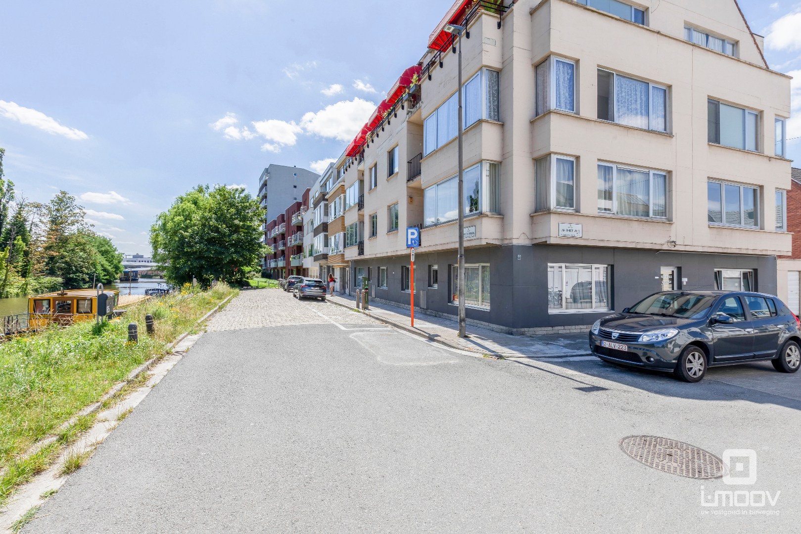 Appartement met 2 slaapkamers, optie garage en zicht op het water in Gent 