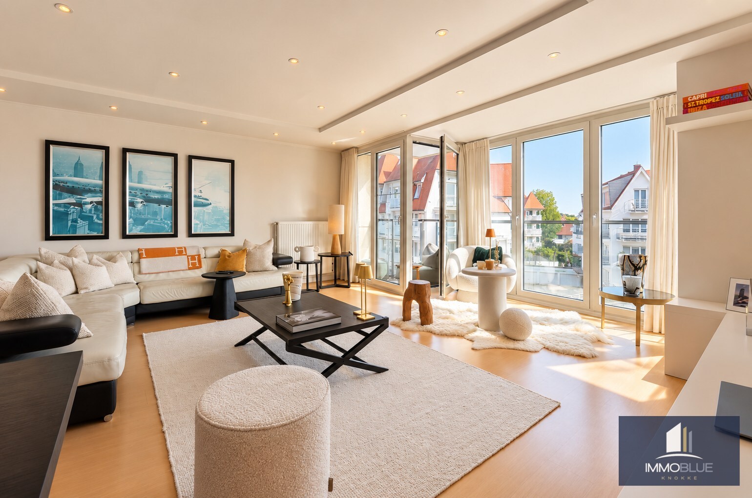 Zeer lichtrijk en instapklaar zuidgericht appartement met open zicht. 