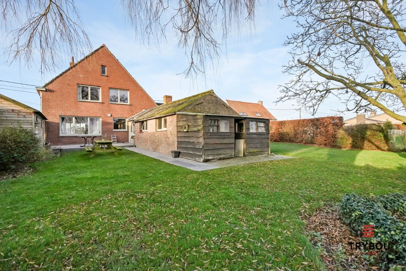 🏡 Ruime kangoeroewoning met prachtig tuinzicht in Klerkenstraat 31 – Kortemark - na isolatie dak is EPC D bereikt. 