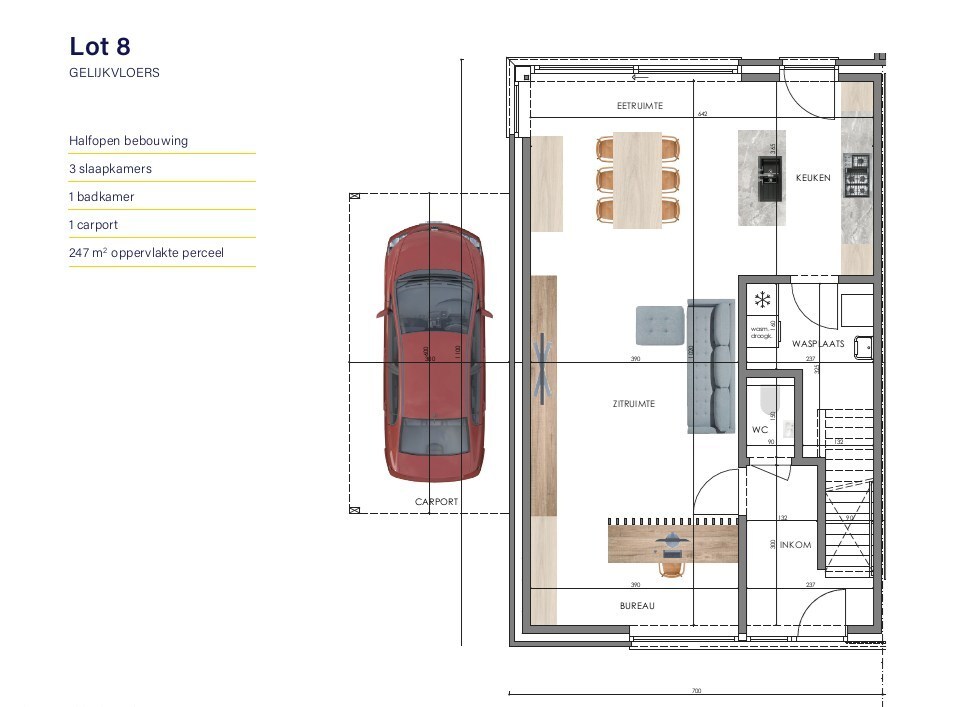Moderne nieuwbouwwoning te Melle (Merelbeke) 