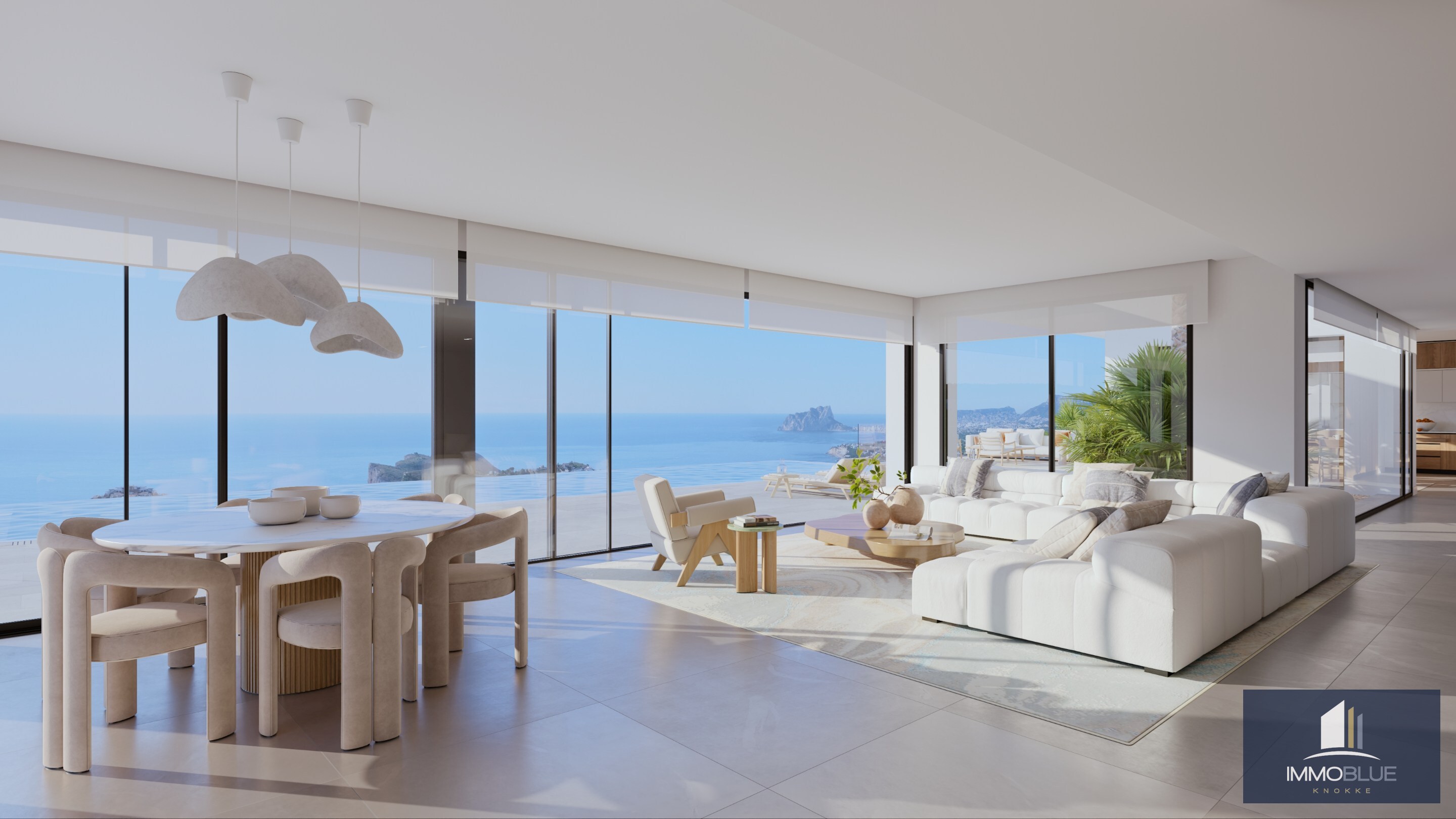 Designvilla in Benissa met infinity pool. 