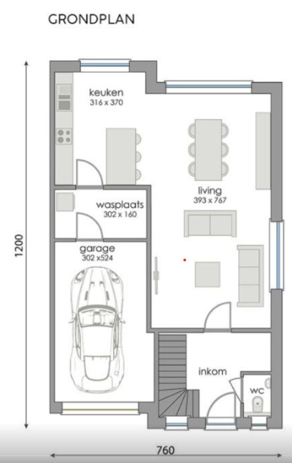 Landelijke nieuwbouwwoning te Dikkelvenne. 