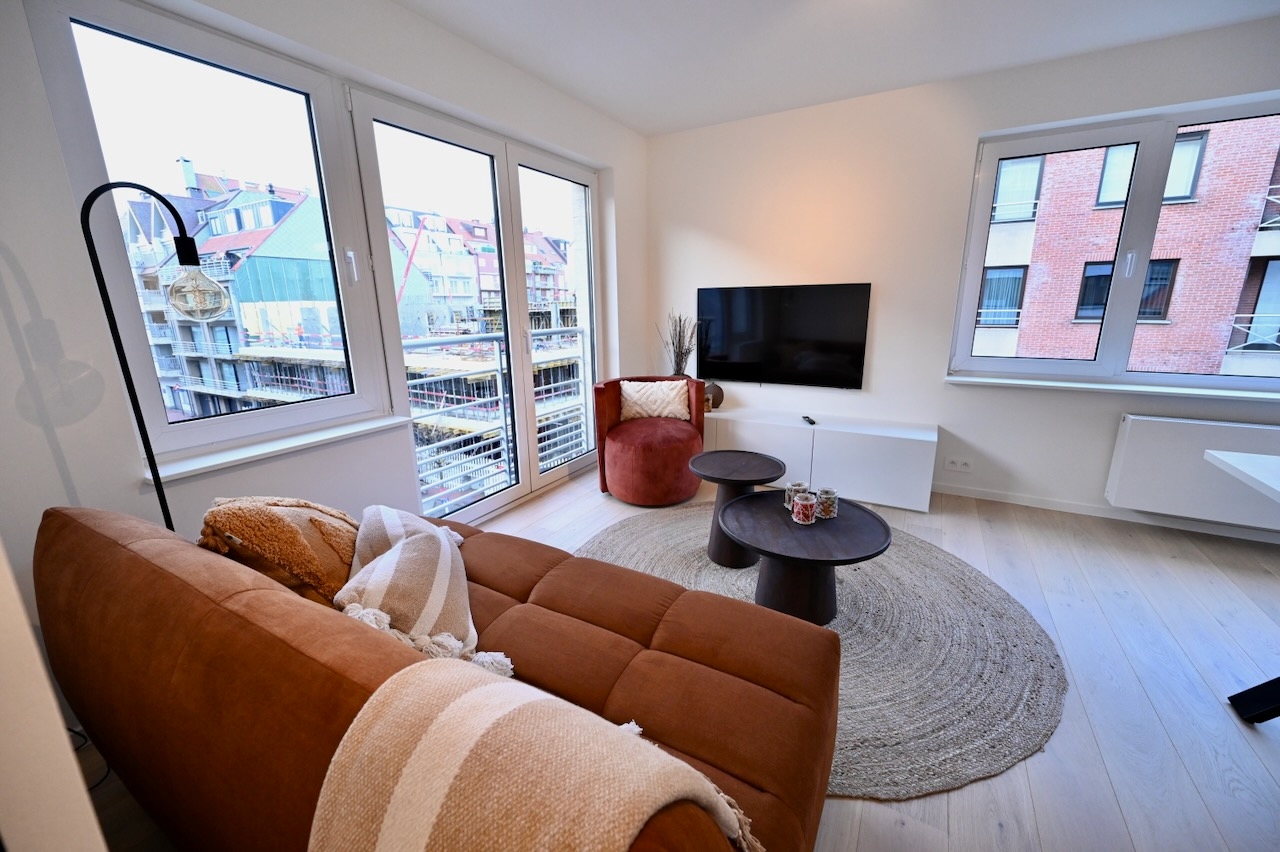 Recent appartement gelegen nabij het Rubensplein op wandelafstand van het strand. Momenteel in afwerking. 