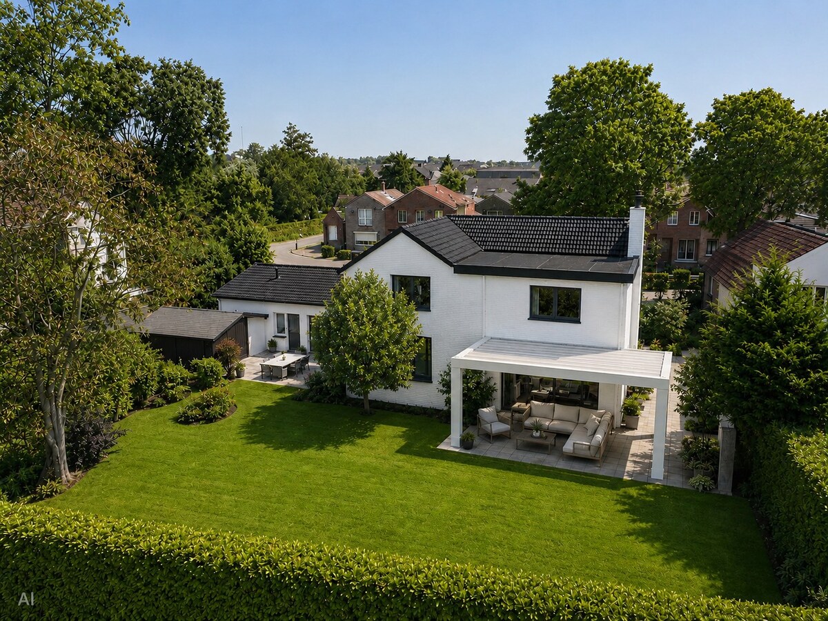 Vrijstaande woning met vijf slaapkamers, garage en royale tuin 
