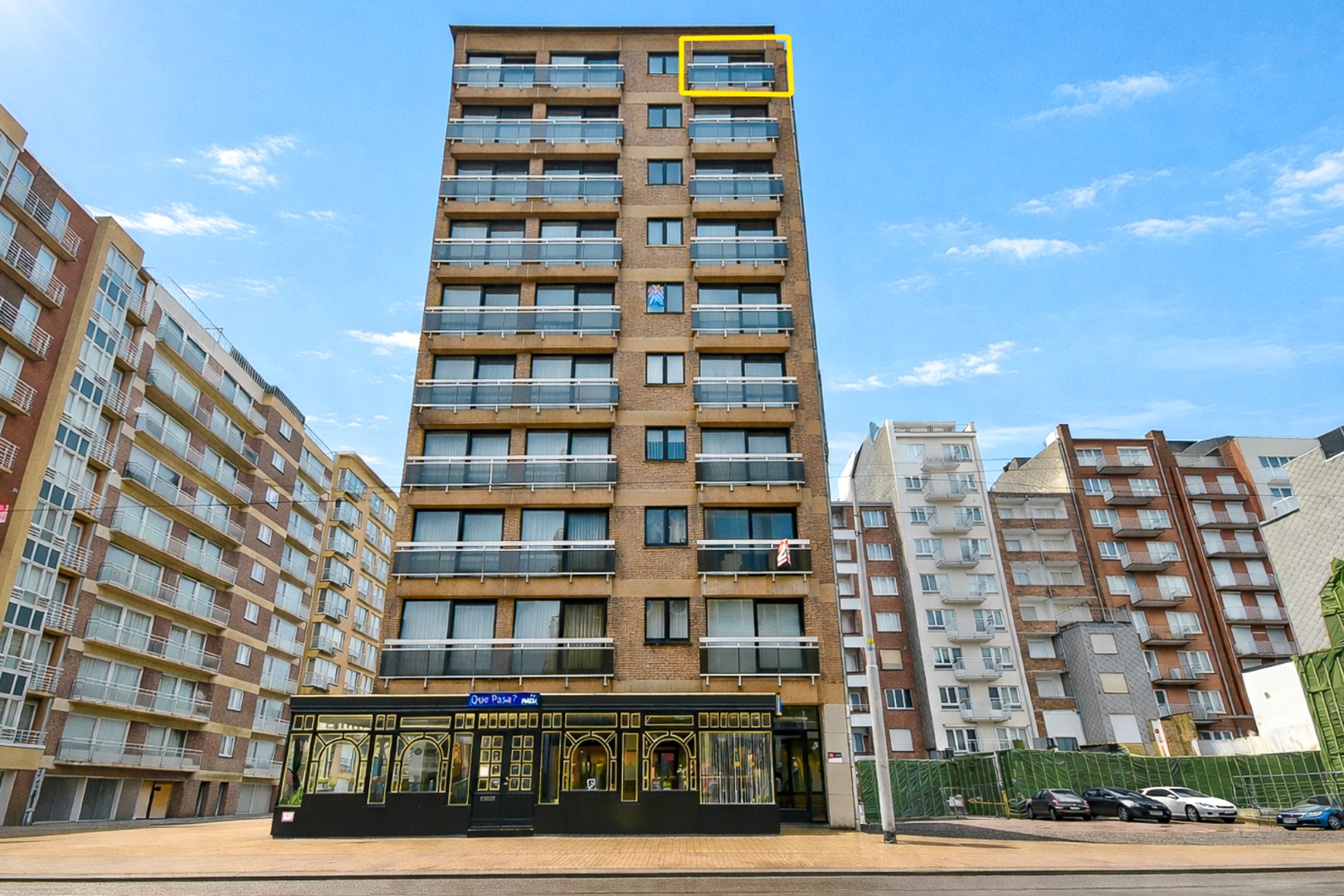 Studio met zongericht balkon in het centrum van Middelkerke 