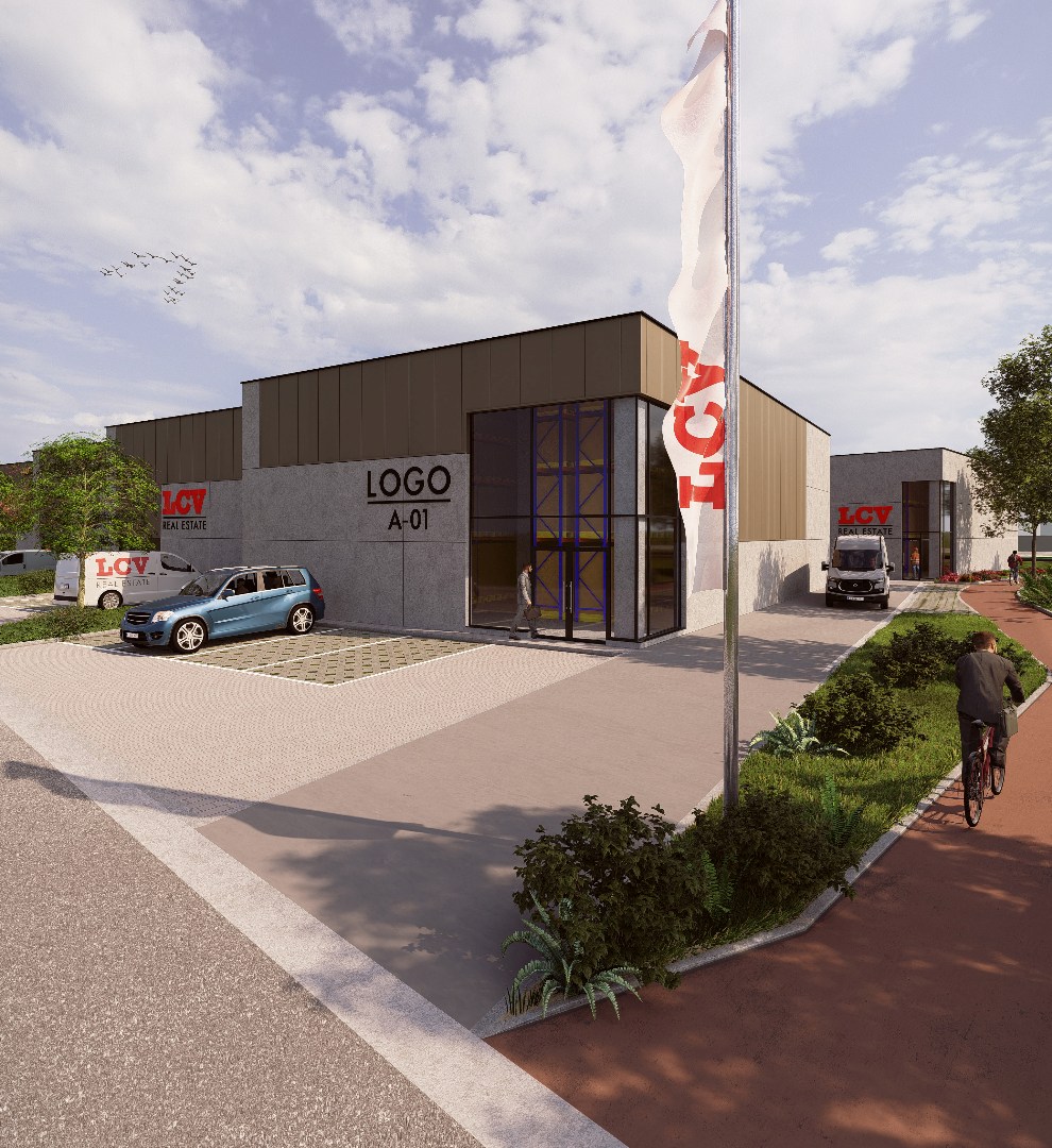 Nieuw bedrijvenpark "Stijn Streuvels" met KMO-units op topligging in Waregem 