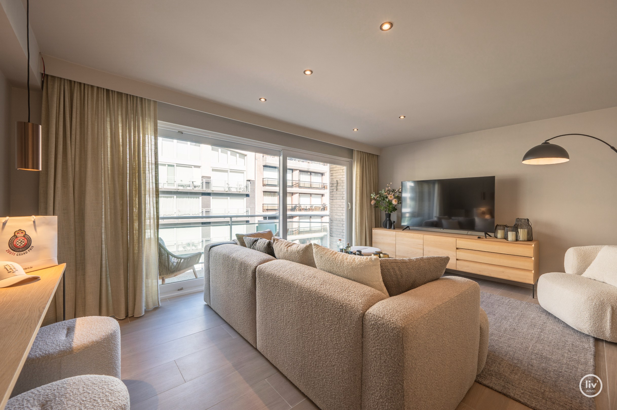 Appartement spacieux et agréable avec 2 chambres à coucher au centre de Knokke 