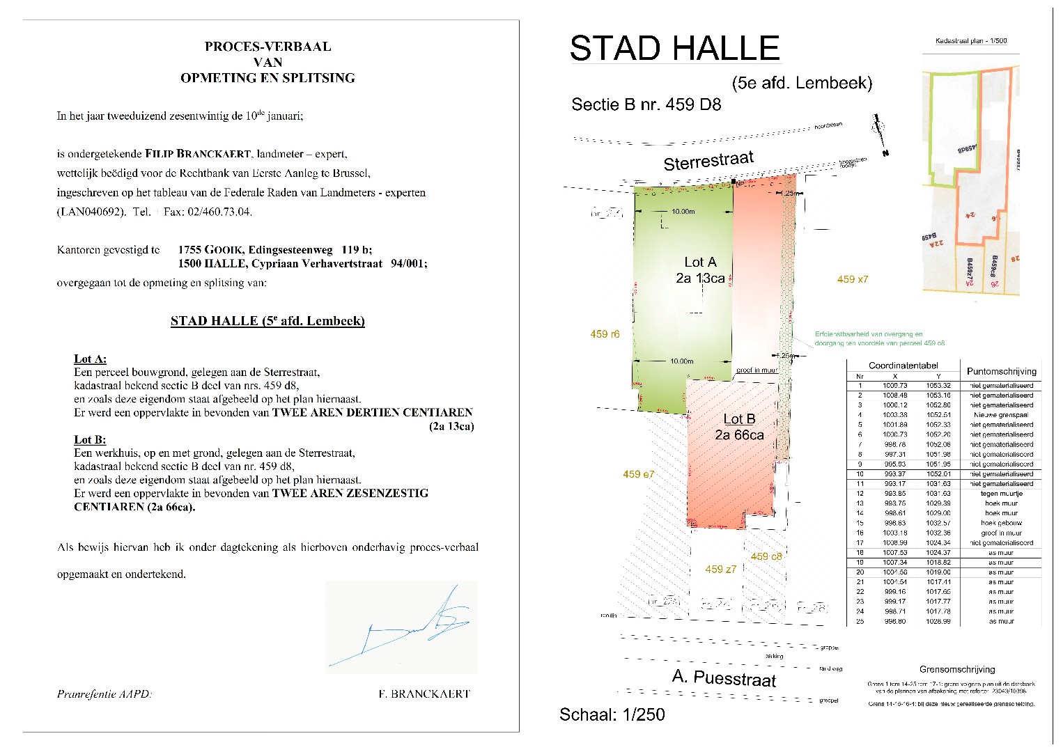 Bouwgrond voor halfopen bebouwing met vergunning 