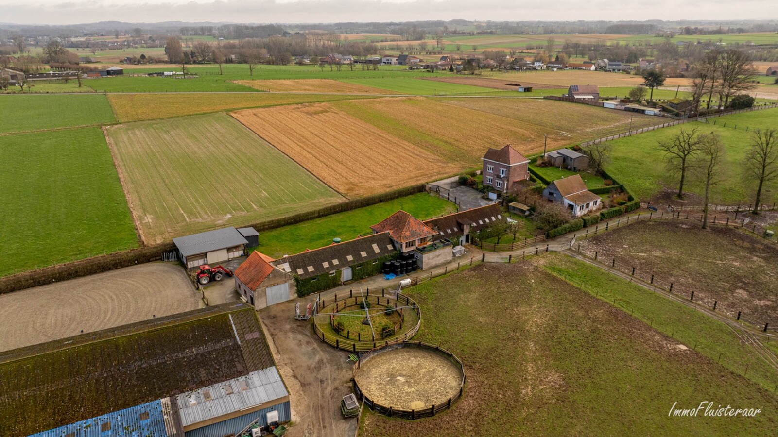 Magnifique complexe équestre avec maison d'entreprise, environ 33 écuries et une piste intérieure sur plus de 5,6 hectares à Bever (Brabant flamand). 