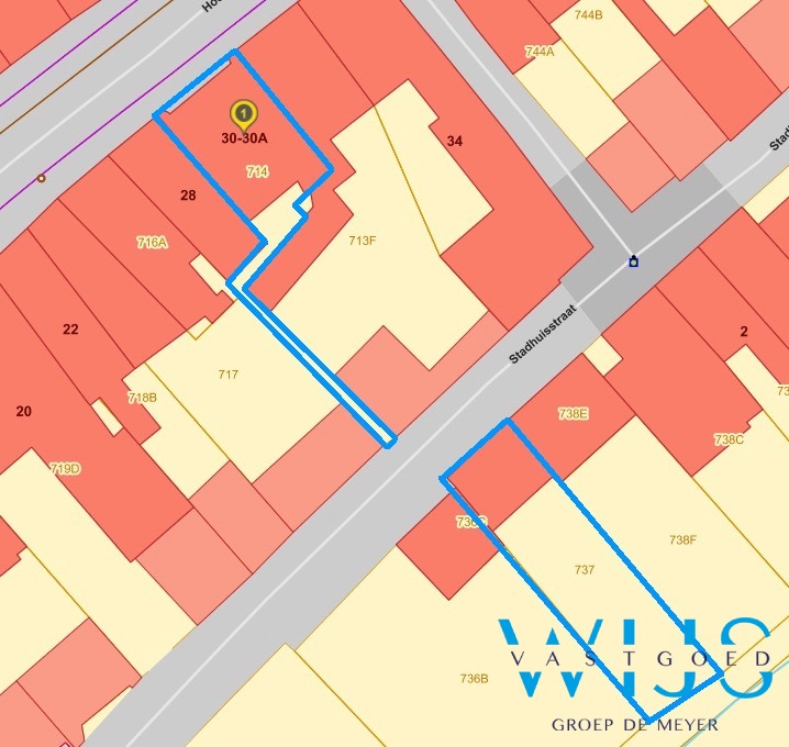 Woning met 2 entiteiten (MOGELIJKHEDEN) en garage in centrum ASSENEDE! 