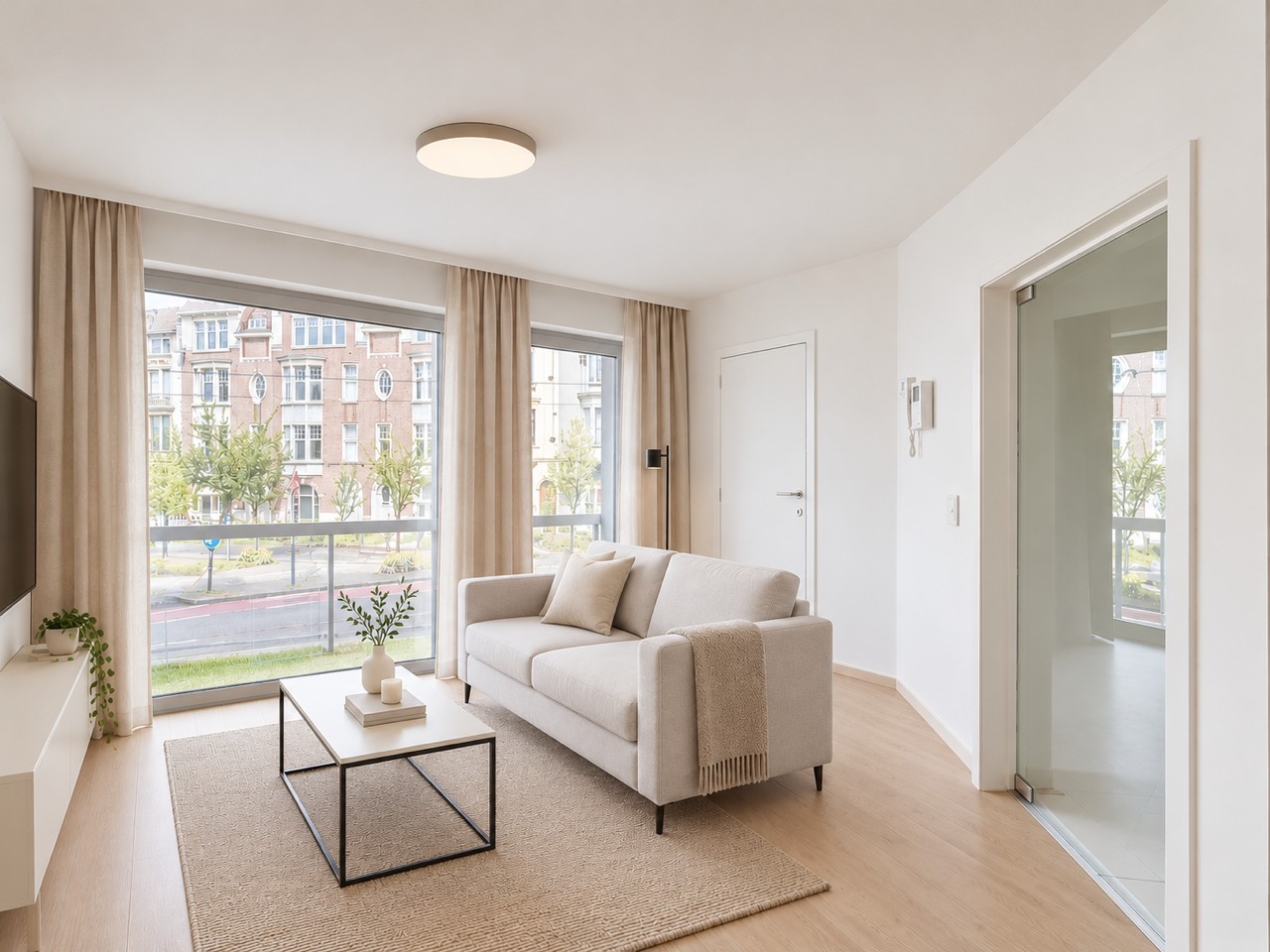 Gunstig gelegen appartement met 1 ruime slaapkamer 