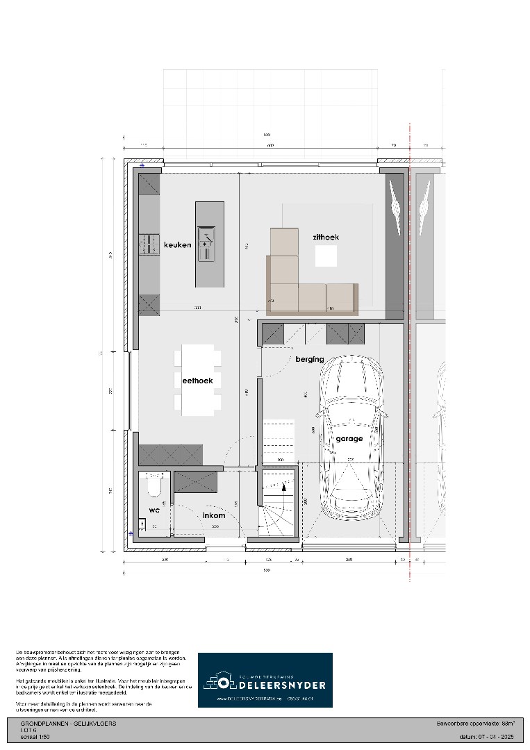 Halfopen nieuwbouwwoning op 380m² met garage 