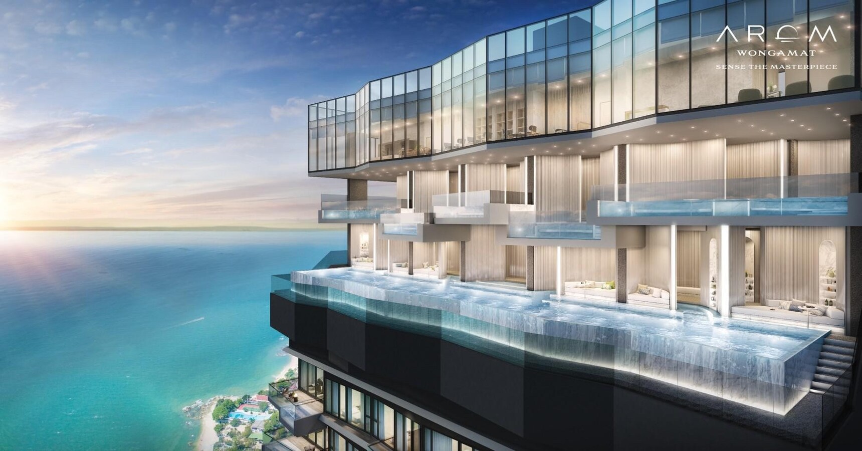 Thailand - Arom Wongamat, de nieuwe maatstaf voor luxueus leven in Pattaya. 