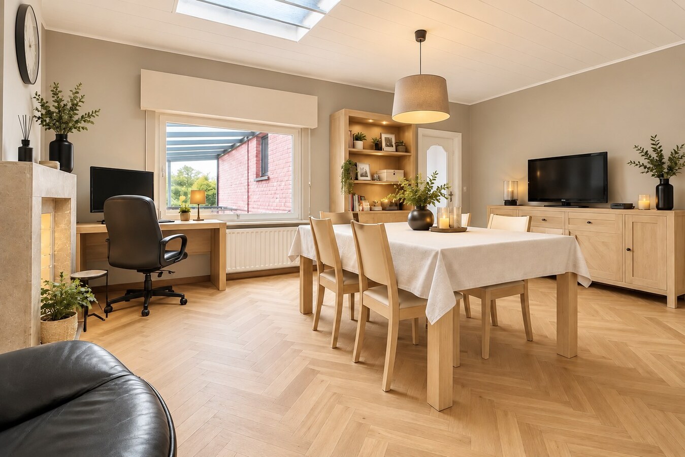Maison familiale avec jardin de +/- 200m² dans le centre-ville, garage, beaux volumes, COUP DE COEUR ! 