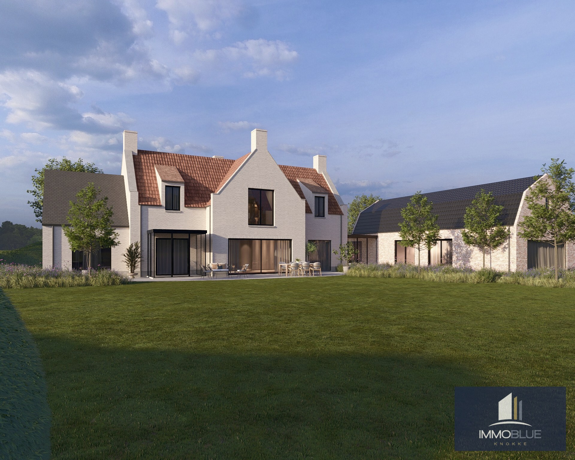 Exclusieve bouwgrond met open zicht gelegen aan het Zwin met goedgekeurde bouwplannen. 