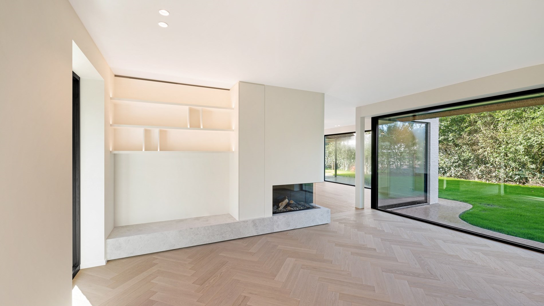 Impressionnante villa neuve au cœur du Zoute, à quelques pas du golf de Knokke. 