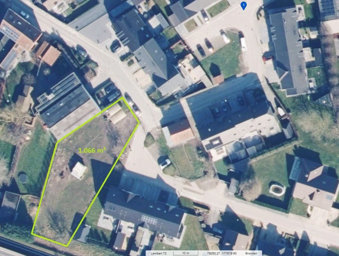 Bouwgrond van 1.066m² zonder bouwverplichting 