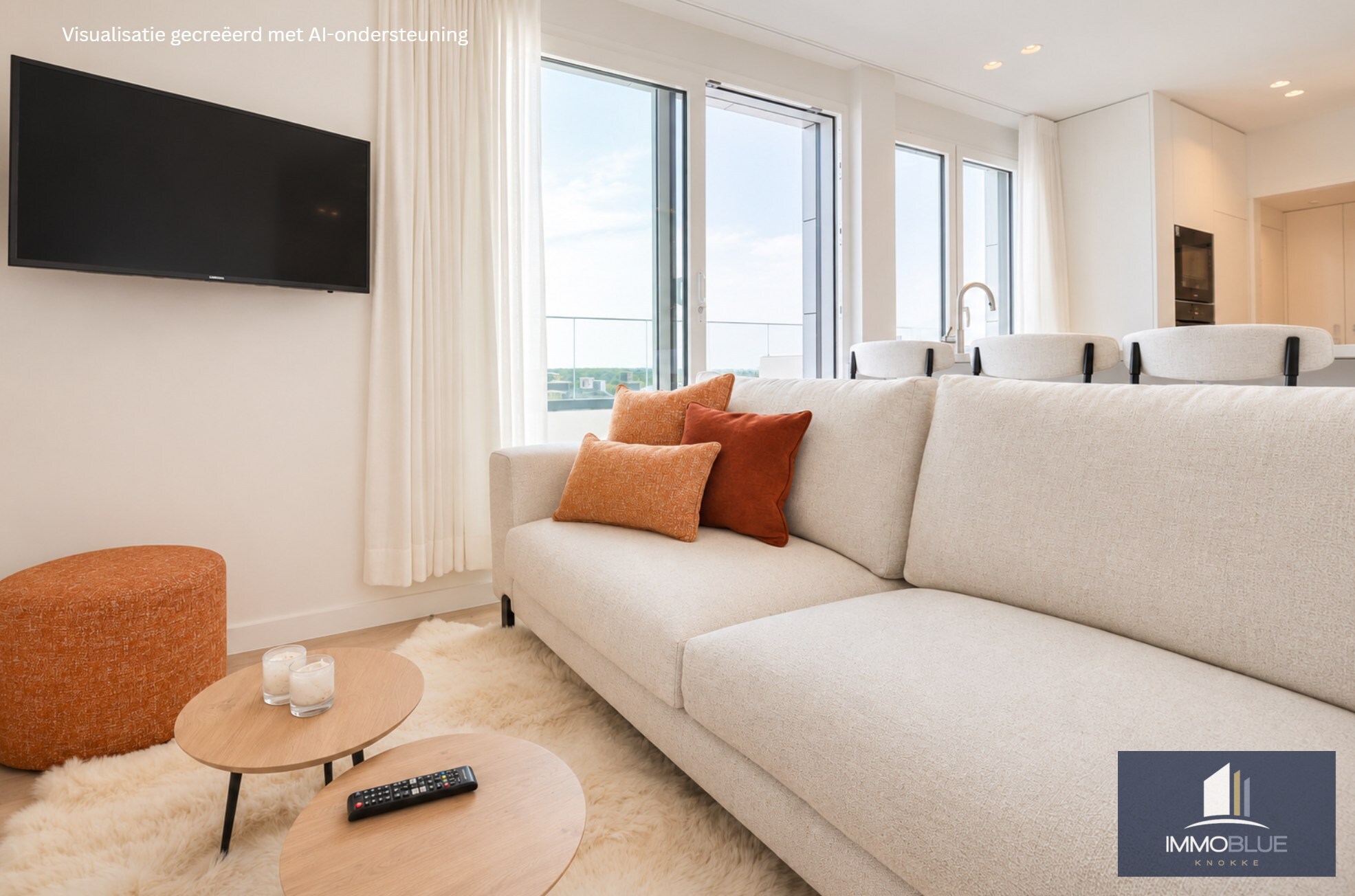 Volledig gerenoveerd dakappartement met een terras van ongeveer 45 m². 