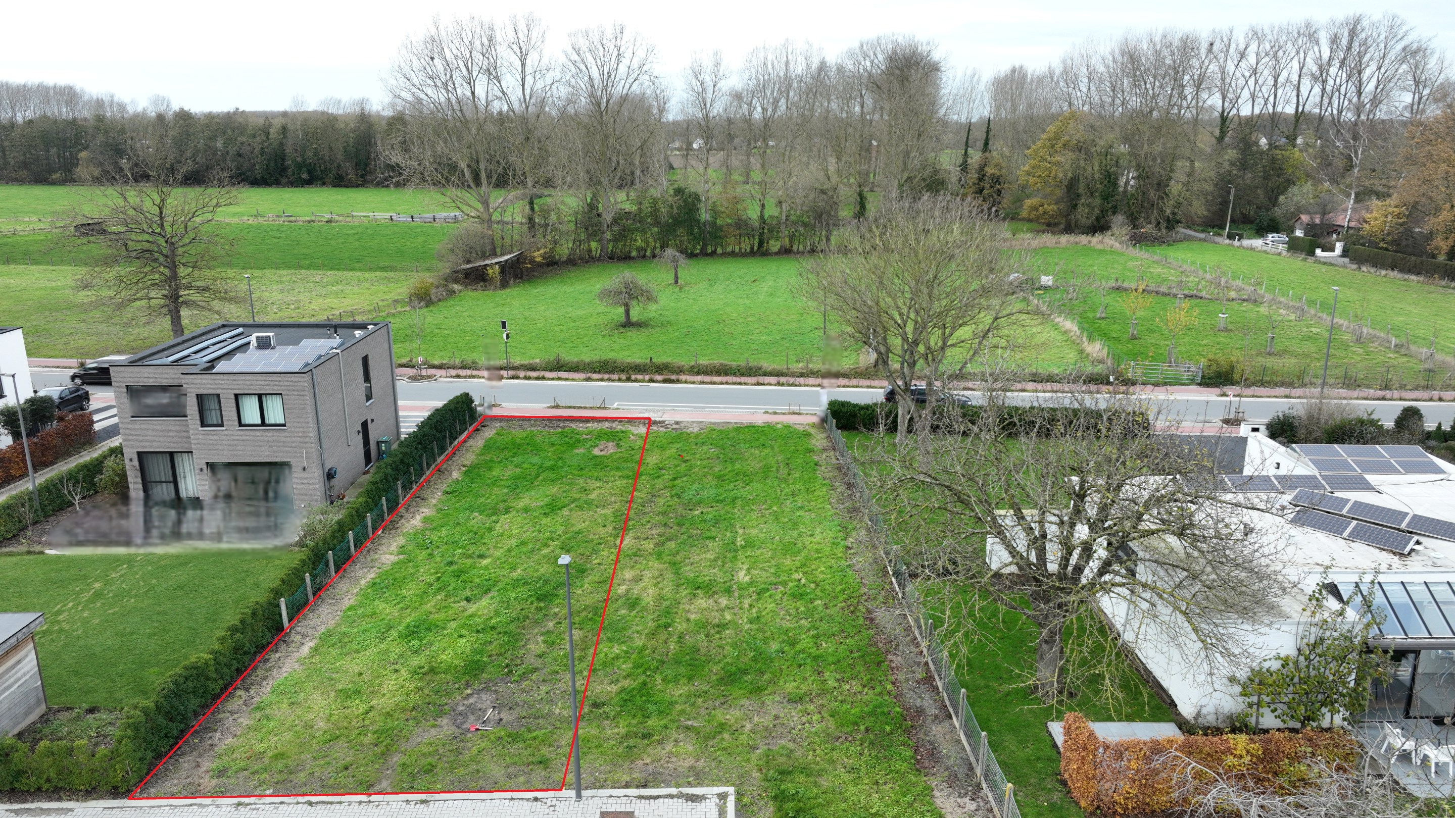 Bouwgrond voor halfopen bebouwing 