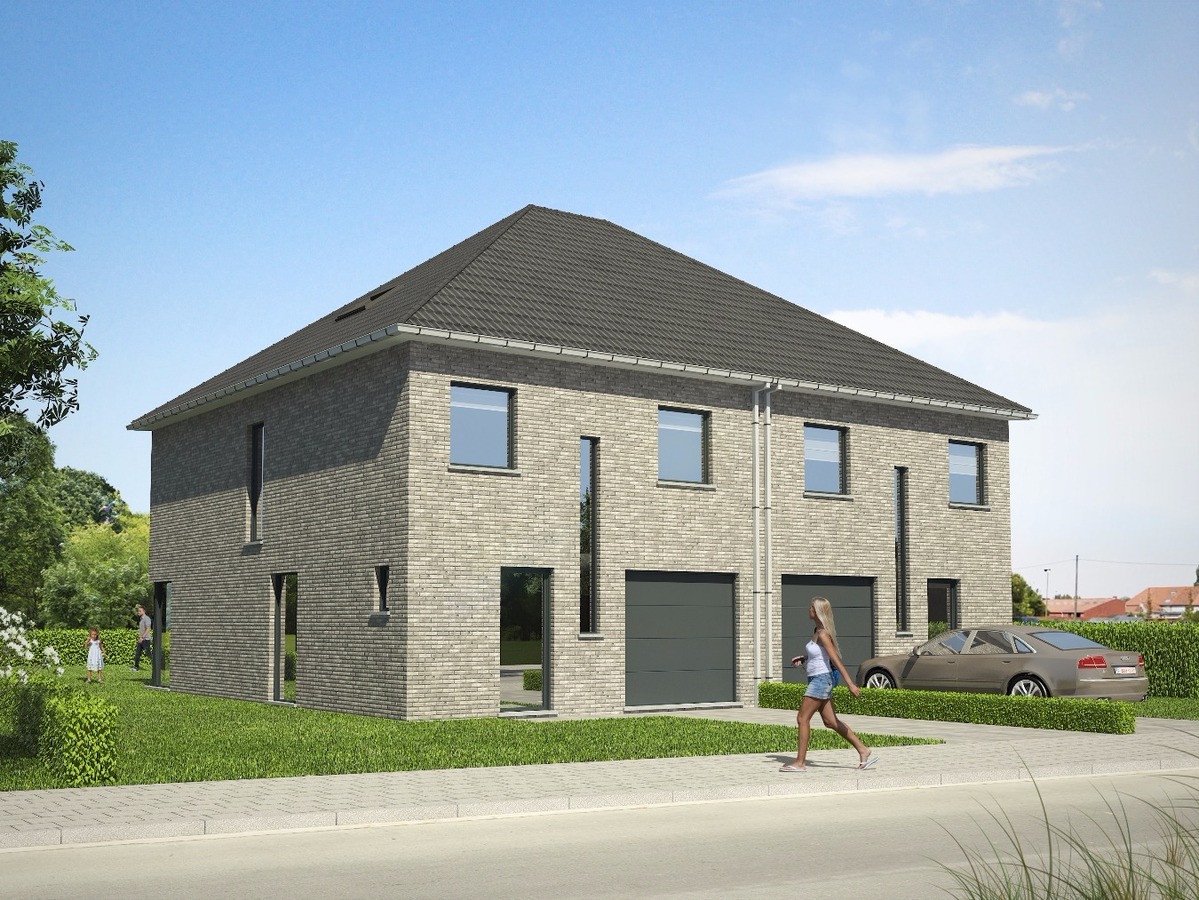 MOOIE HALF OPEN BEBOUWING IN NIEUWE VERKAVELING TE BREDENE 