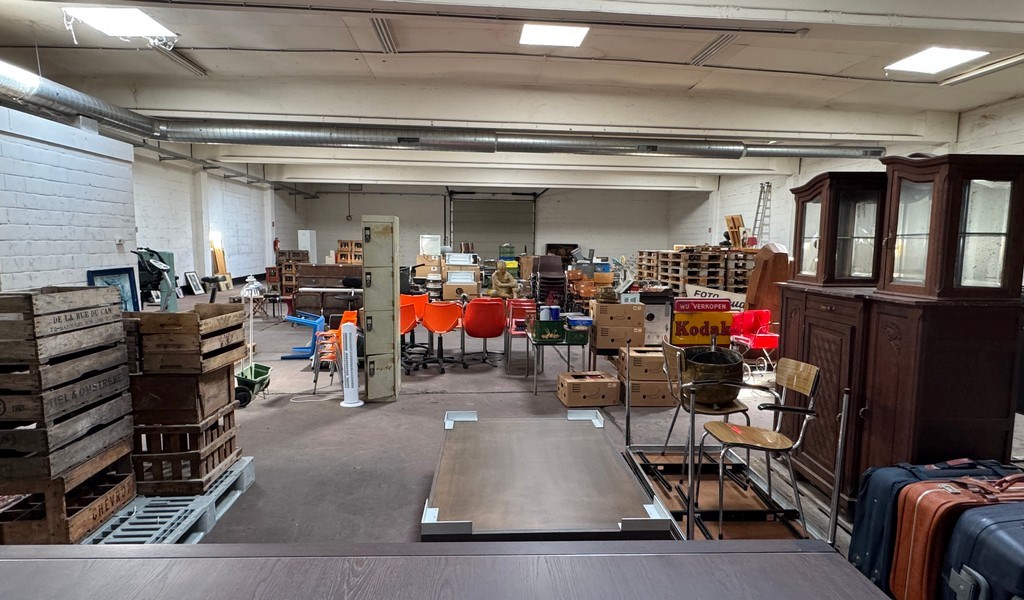 Commercieel gelegen showroom met magazijn te huur in Wetteren