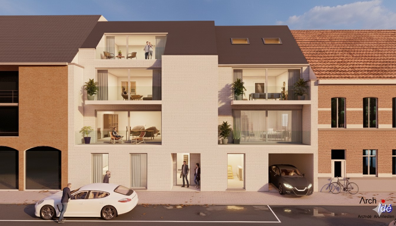 Gelijkvloers nieuwbouw appartement met 2 slaapkamers en tuin 