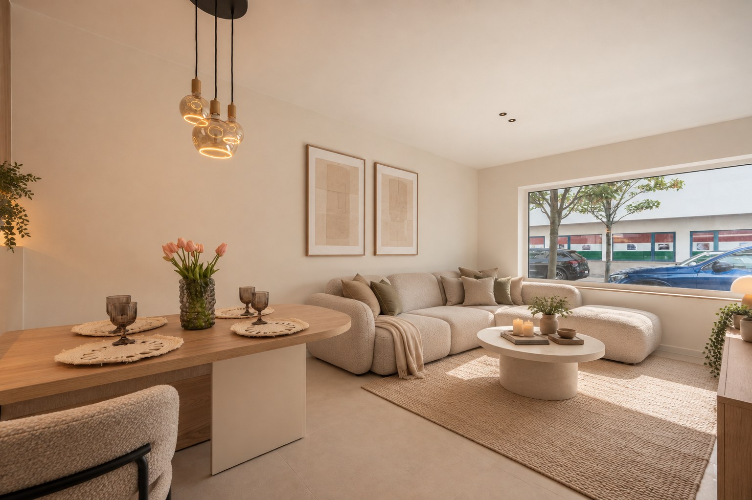 Gerenoveerd gelijkvloersappartement met koer in het Centrum van Knokke 